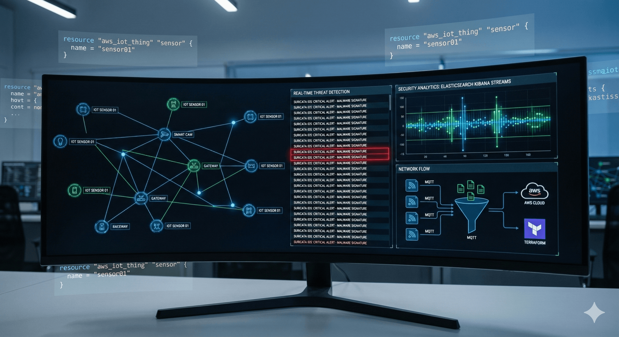 IoT Security Monitoring & Attack Analysis Platform (AWS)
